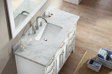 Image of Ariel Kensington 49" Single Sink Vanity Set in White D049S-WHT