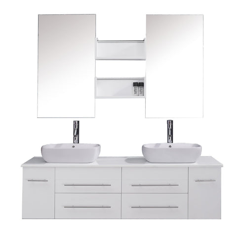Image of Augustine 59" Double Bathroom Vanity UM-3051-S-WH