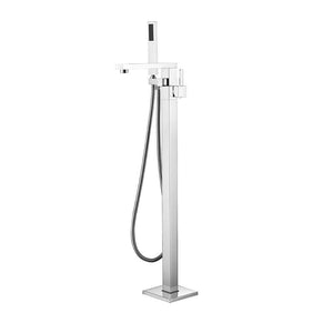 Bathroom Free Standing Bathtub Filler/Faucet w/ Handheld Showerwand Chrome