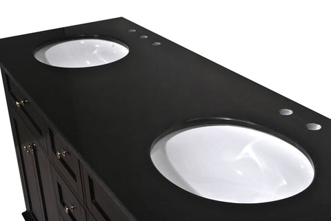 Image of Belmont Decor Colonial 72" Double Sink Vanity in Espresso DT14D4-72-ESP