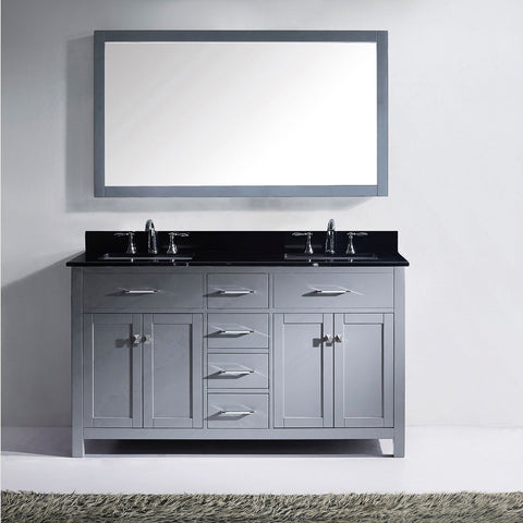 Image of Caroline 60" Double Bathroom Vanity MD-2060-BGRO-ES