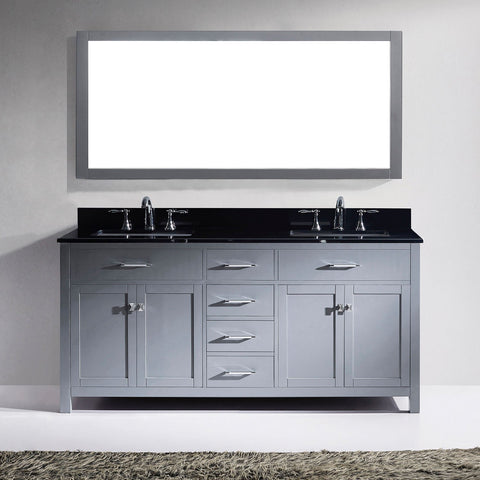 Image of Caroline 72" Double Bathroom Vanity MD-2072-BGRO-ES