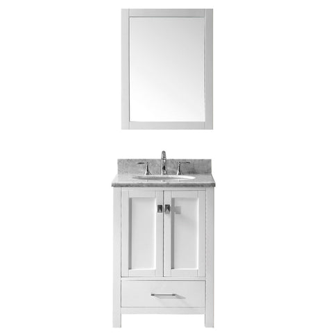 Image of Caroline Avenue 24" Single Bathroom Vanity GS-50024-WMRO-WH