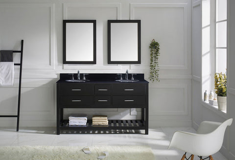 Image of Caroline Estate 60" Double Bathroom Vanity MD-2260-BGRO-ES
