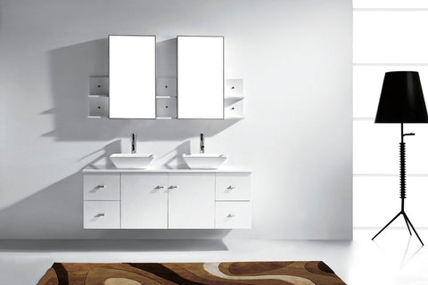 Image of Clarissa 61" Double Bathroom Vanity MD-435-G-ES
