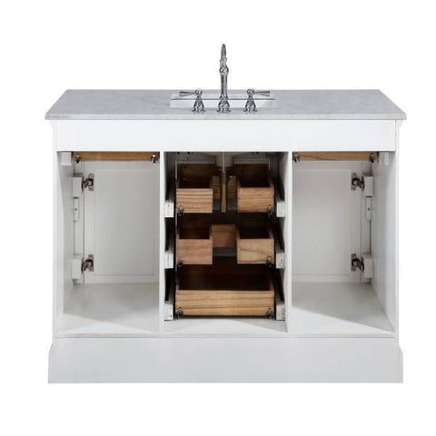 Image of Design Element Milano 48" White Single Rectangular Sink Vanity ML-48-WT ML-48-WT