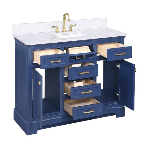Image of Design Element Milano 54" Blue Single Rectangular Sink Vanity ML-54-BLU