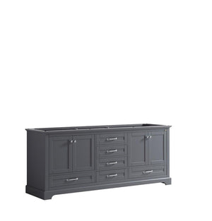 Dukes 80" Dark Grey Vanity Cabinet Only