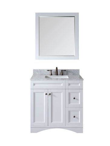 Image of Elise 36" Single Bathroom Vanity ES-32036-WMSQ-WH