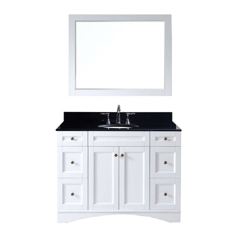Image of Elise 48" Single Bathroom Vanity ES-32048-BGRO-WH