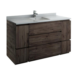 Formosa 59" Floor Standing Single Sink Modern Bathroom Cabinet FCB31-123612ACA-FC