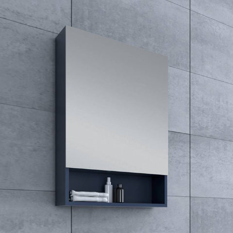 Image of Fresca 24" Royal Blue Bathroom Medicine Cabinet w/ Small Bottom Shelf | FMC6124RBL FMC6124RBL