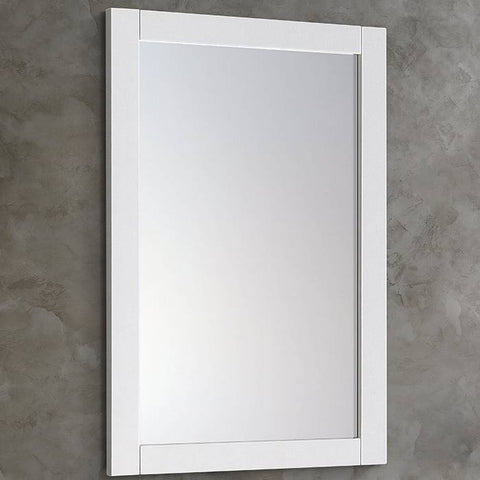 Image of Fresca 24"X30" Reversible Mount Mirror in White | FMR6124WH FMR6124WH