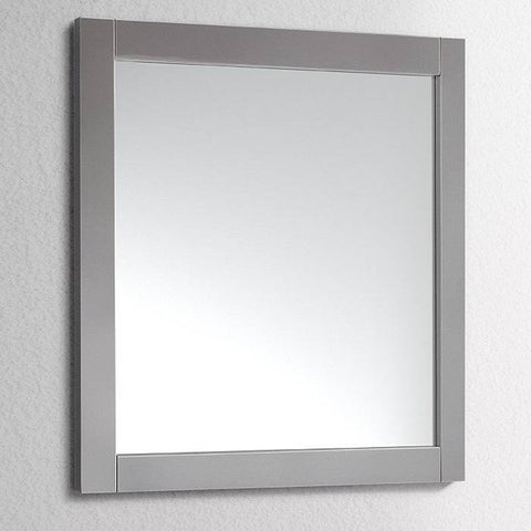 Image of Fresca 36"X30" Reversible Mount Mirror in White | FMR6136GR