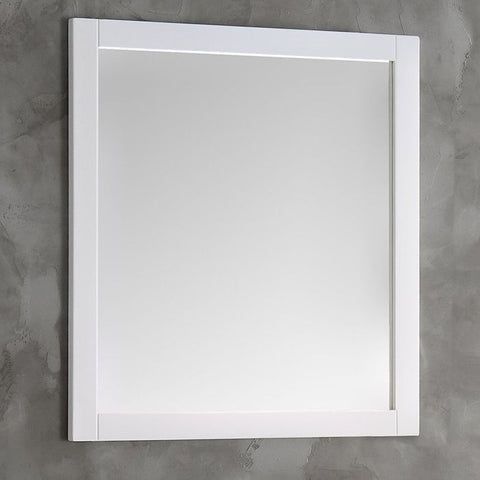 Image of Fresca 36"X30" Reversible Mount Mirror in White | FMR6136WH