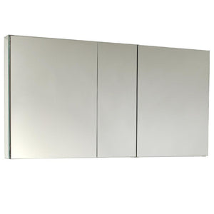 Fresca 50" Wide x 26" Tall Bathroom Medicine Cabinet w/ Mirrors FMC8013