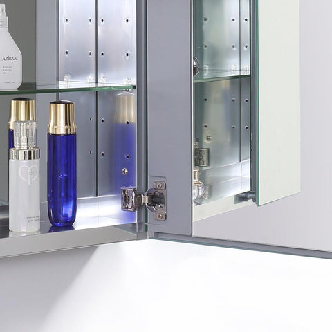 Image of Fresca 50" Wide x 36" Tall Bathroom Medicine Cabinet w/ Mirrors FMC8014