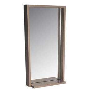 Fresca Allier 16" Gray Oak Mirror with Shelf FMR8118GO