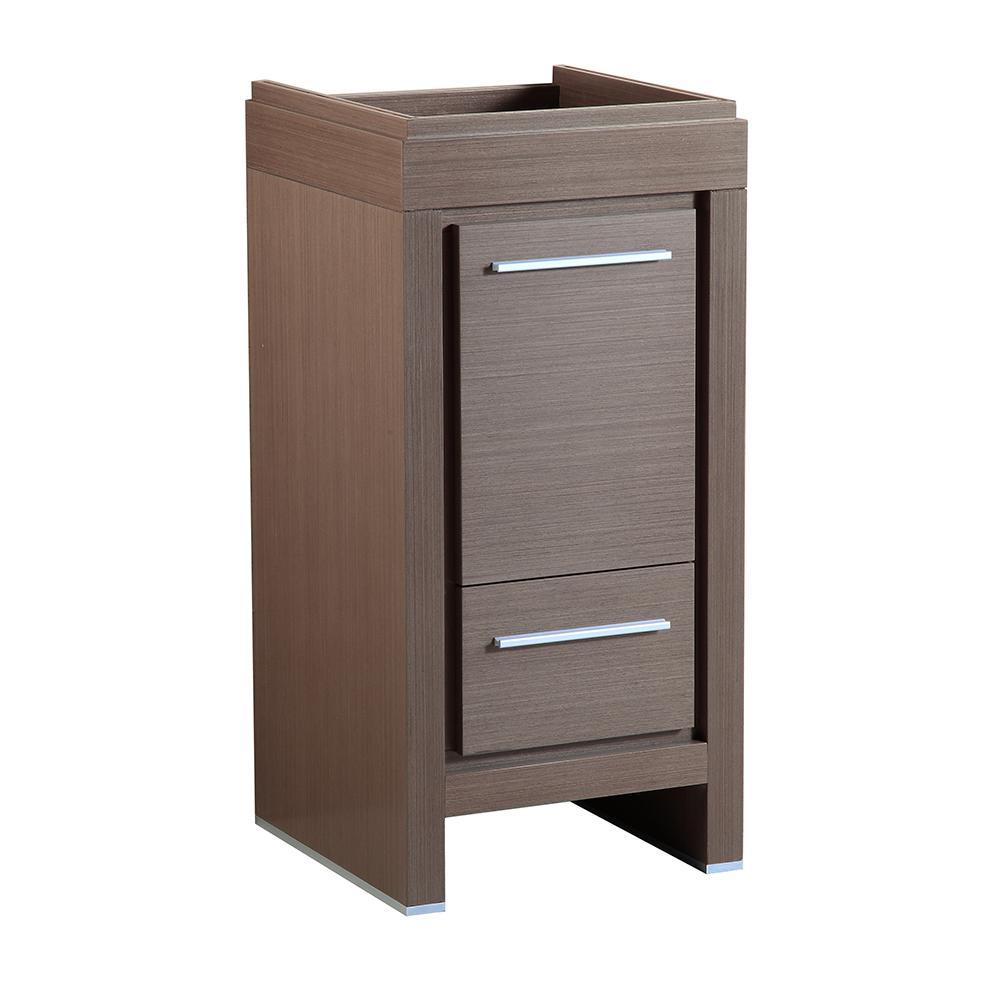 Fresca Allier 16" Gray Oak Modern Bathroom Cabinet FCB8118GO