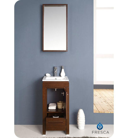 Fresca Allier 16" Modern Bathroom Vanity FVN8118GO-FFT1030BN