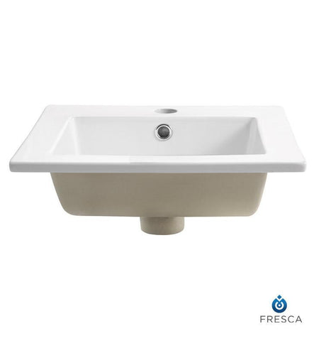 Image of Fresca Allier 16" White Integrated Sink / Countertop FVS8118WH