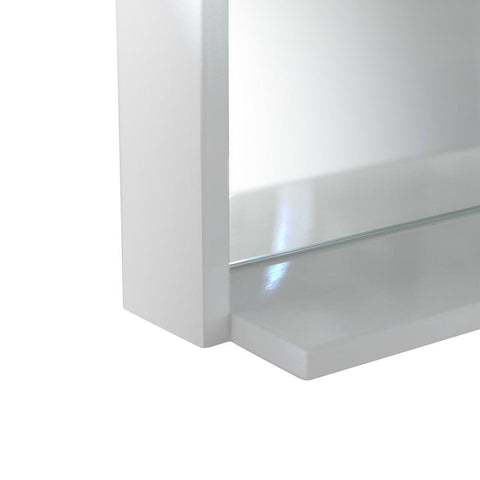 Image of Fresca Allier 16" white Mirror with Shelf FMR8118WH