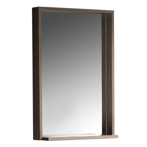 Fresca Allier 22" Gray Oak Mirror with Shelf FMR8125GO
