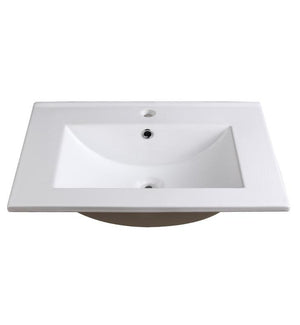 Fresca Allier 24" White Integrated Sink / Countertop FVS8125WH