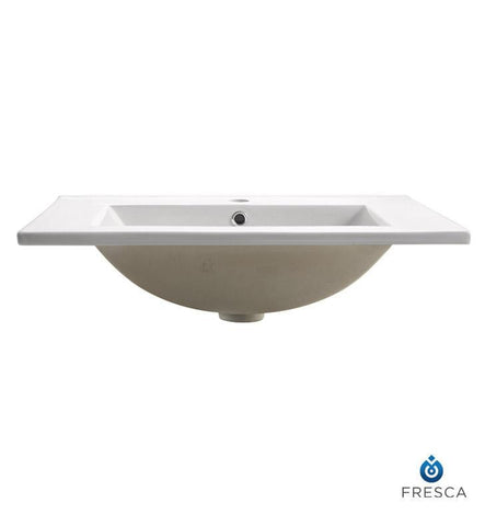Image of Fresca Allier 24" White Integrated Sink / Countertop FVS8125WH