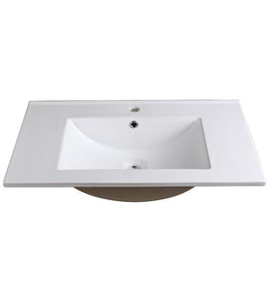 Fresca Allier 30" White Integrated Sink / Countertop FVS8130WH