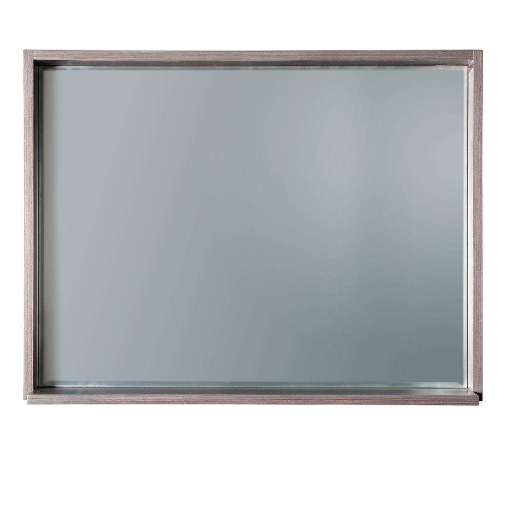 Fresca Allier 36" Gray Oak Mirror with Shelf FMR8136GO