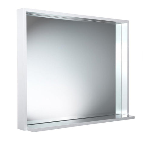 Image of Fresca Allier 36" white Mirror with Shelf FMR8136WH