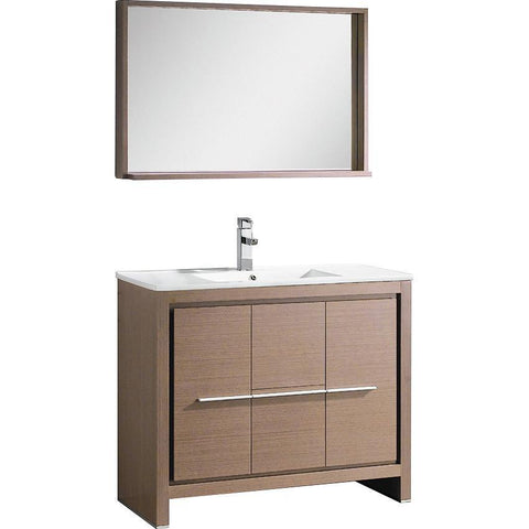 Fresca Allier 40" Modern Bathroom Vanity FVN8140GO-FFT1030BN