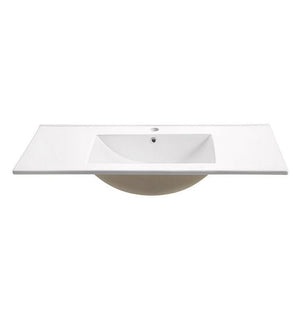 Fresca Allier 40" White Integrated Sink / Countertop FVS8140WH