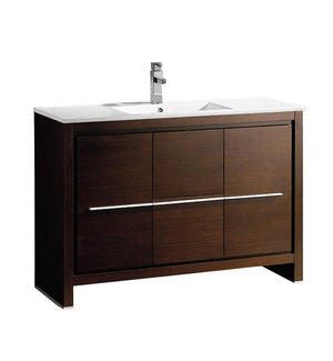 Fresca Allier 48" Wenge Brown Modern Bathroom Cabinet w/ Sink FCB8148WG-I