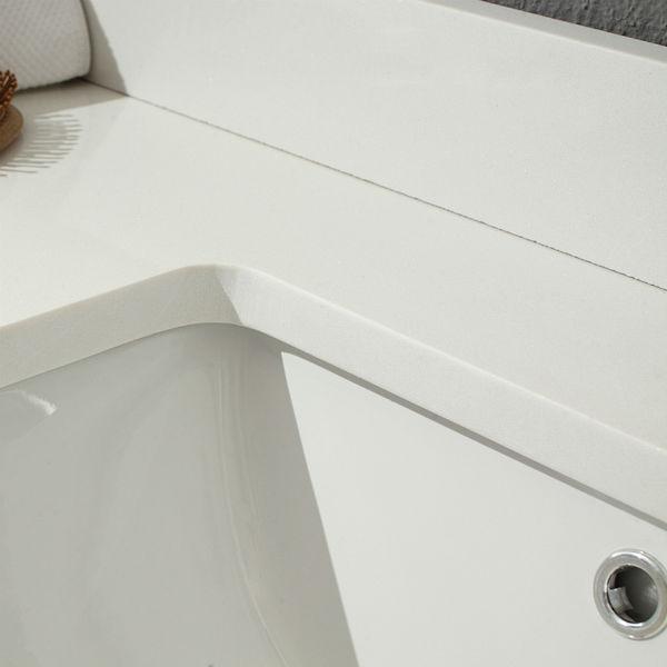 Fresca Allier 60" Gray Oak Modern Double Sink Bathroom Vanity w/ Mirror FVN8119 FVN8119GO-FFT1030CH-24