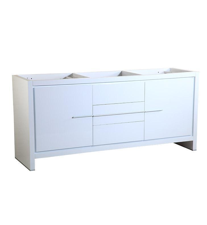 Fresca Allier 72" White Modern Double Sink Bathroom Cabinet FCB8172WH