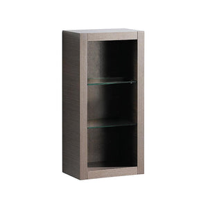 Fresca Allier Gray Oak Bathroom Linen Side Cabinet w/ 2 Glass Shelves FST8130GO