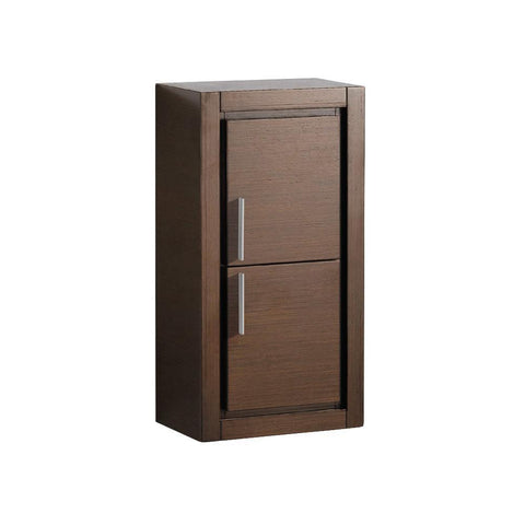 Image of Fresca Allier Wenge Brown Bathroom Linen Side Cabinet w/ 2 Doors FST8140WG