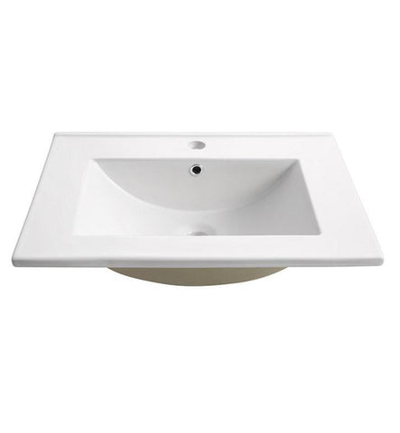 Image of Fresca Amato 24" White Integrated Sink / Countertop FVS6124WH