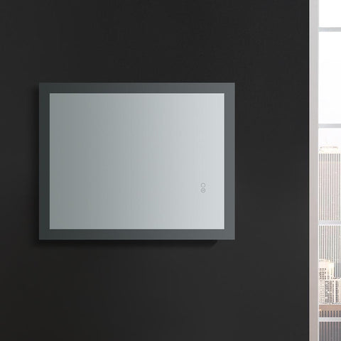 Image of Fresca Angelo 24" Wide x 30" Tall Bathroom Mirror w/ Halo Style LED Lighting FMR012430