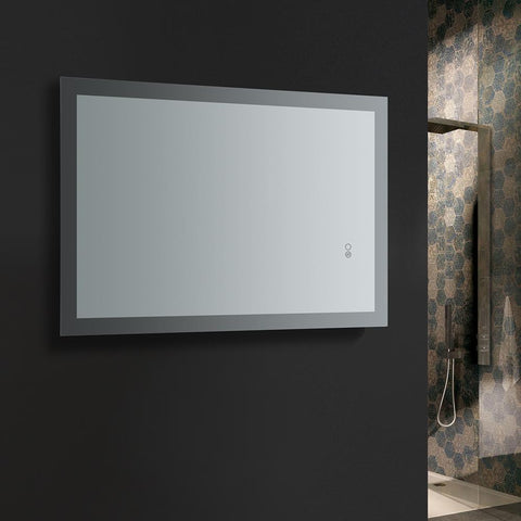 Image of Fresca Angelo 24" Wide x 36" Tall Bathroom Mirror w/ Halo Style LED Lighting FMR012436
