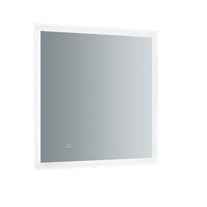 Fresca Angelo 30" Wide x 30" Tall Bathroom Mirror w/ Halo Style LED Lighting FMR013030