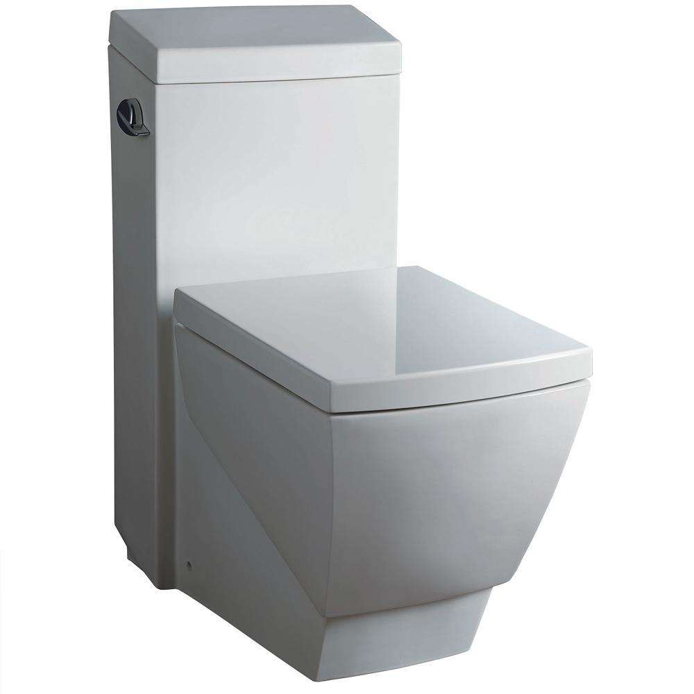 Fresca Apus One-Piece Square Toilet w/ Soft Close Seat FTL2336