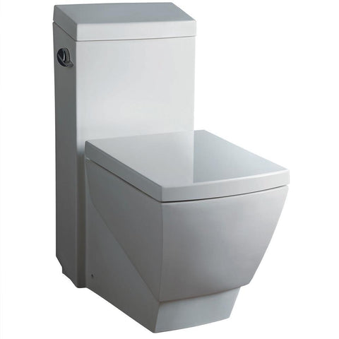 Image of Fresca Apus One-Piece Square Toilet w/ Soft Close Seat FTL2336