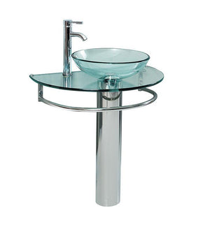 Fresca Attrazione 30" Modern Glass Bathroom Pedestal CMB1060-V
