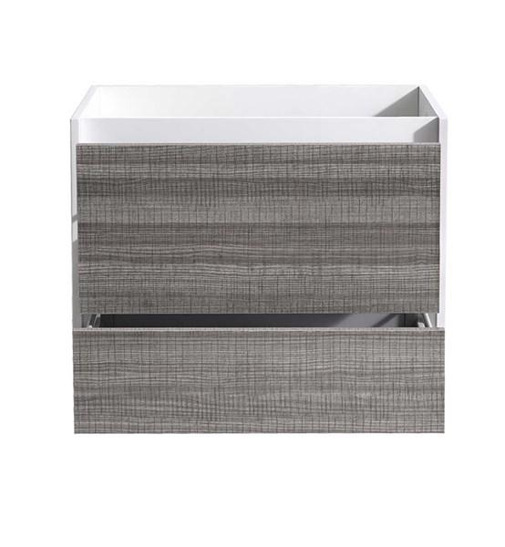 Fresca Catania 30" Glossy Ash Gray Wall Hung Modern Bathroom Cabinet | FCB9230HA