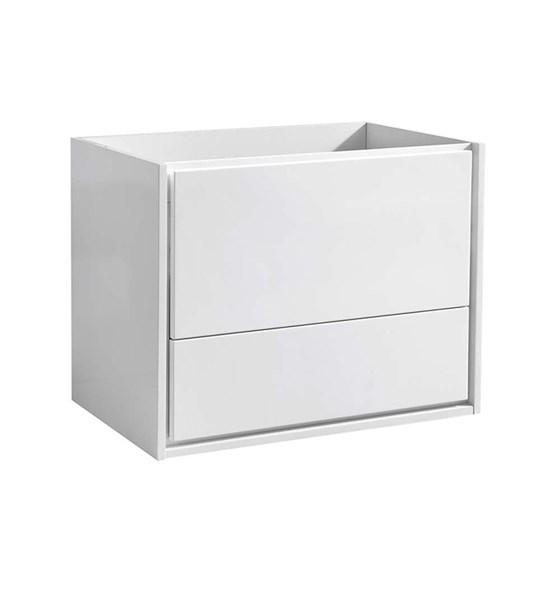 Fresca Catania 30" Glossy White Wall Hung Modern Bathroom Cabinet | FCB9230WH