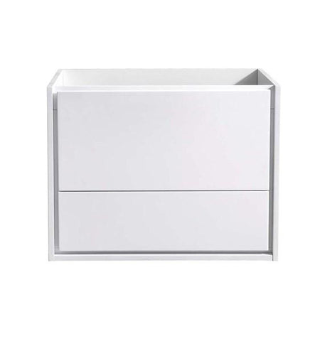 Image of Fresca Catania 30" Glossy White Wall Hung Modern Bathroom Cabinet | FCB9230WH