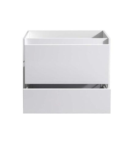 Image of Fresca Catania 30" Glossy White Wall Hung Modern Bathroom Cabinet | FCB9230WH